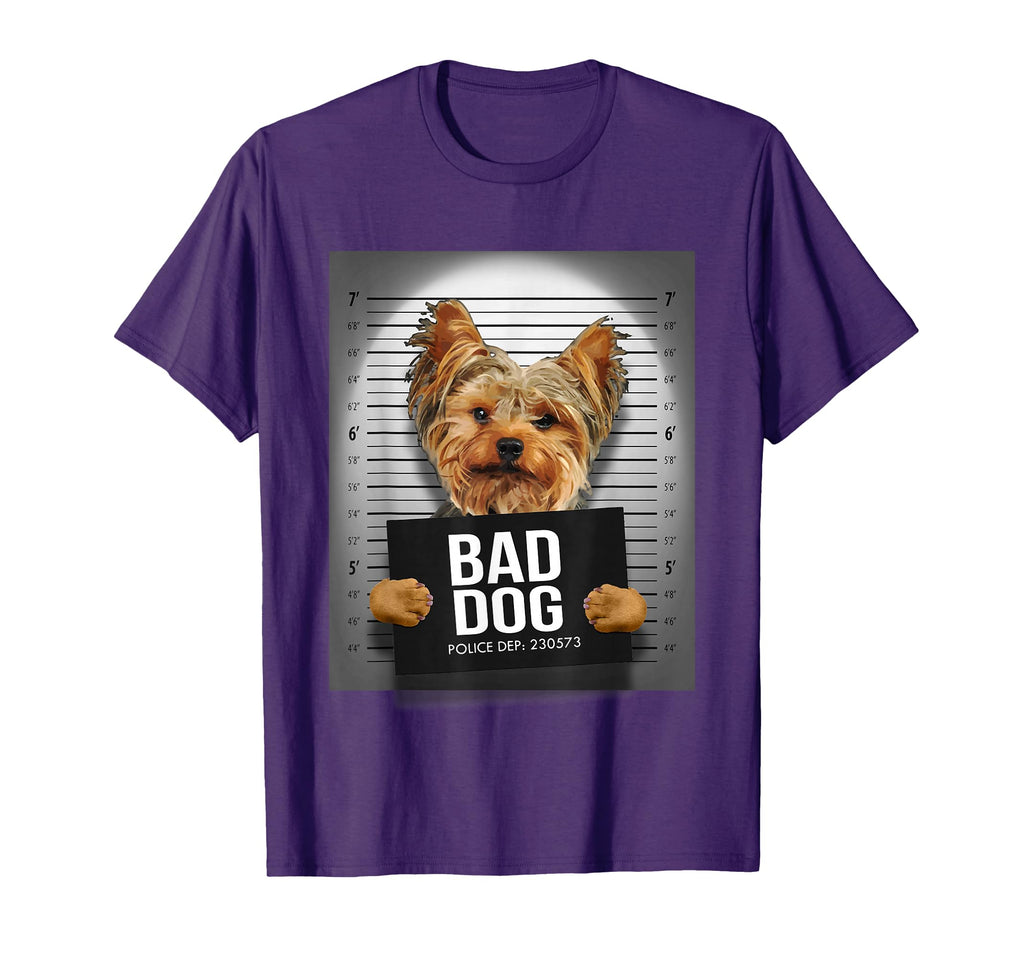 Yorkie Mugshot T-Shirt - Unique Graphic Unisex - T-Shirt, Sweatshirt, Hoodie