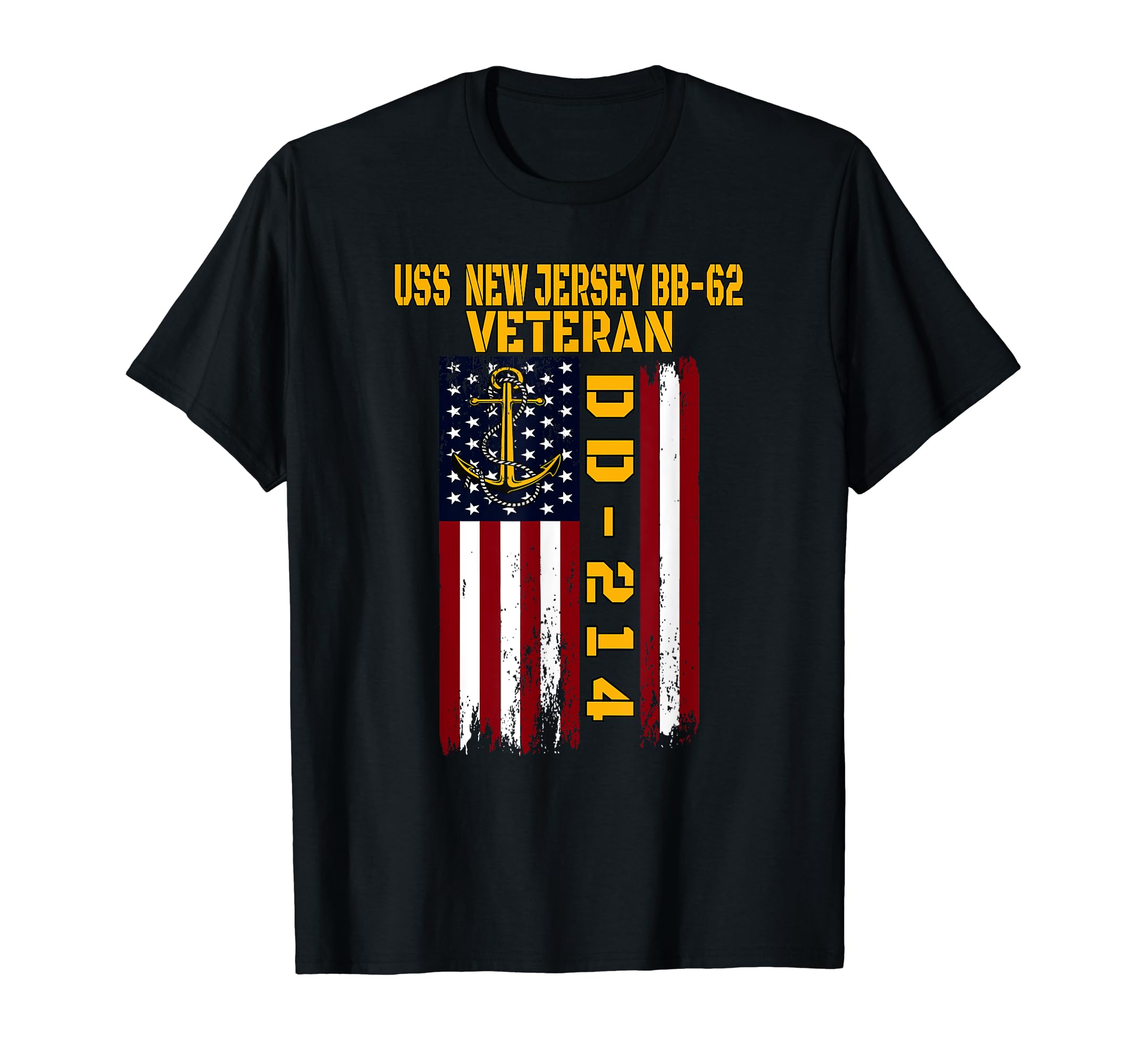 Battleship Uss New Jersey Bb 62 T-Shirt - Fun Novelty Design for Adults - T-Shirt, Sweatshirt, Hoodie