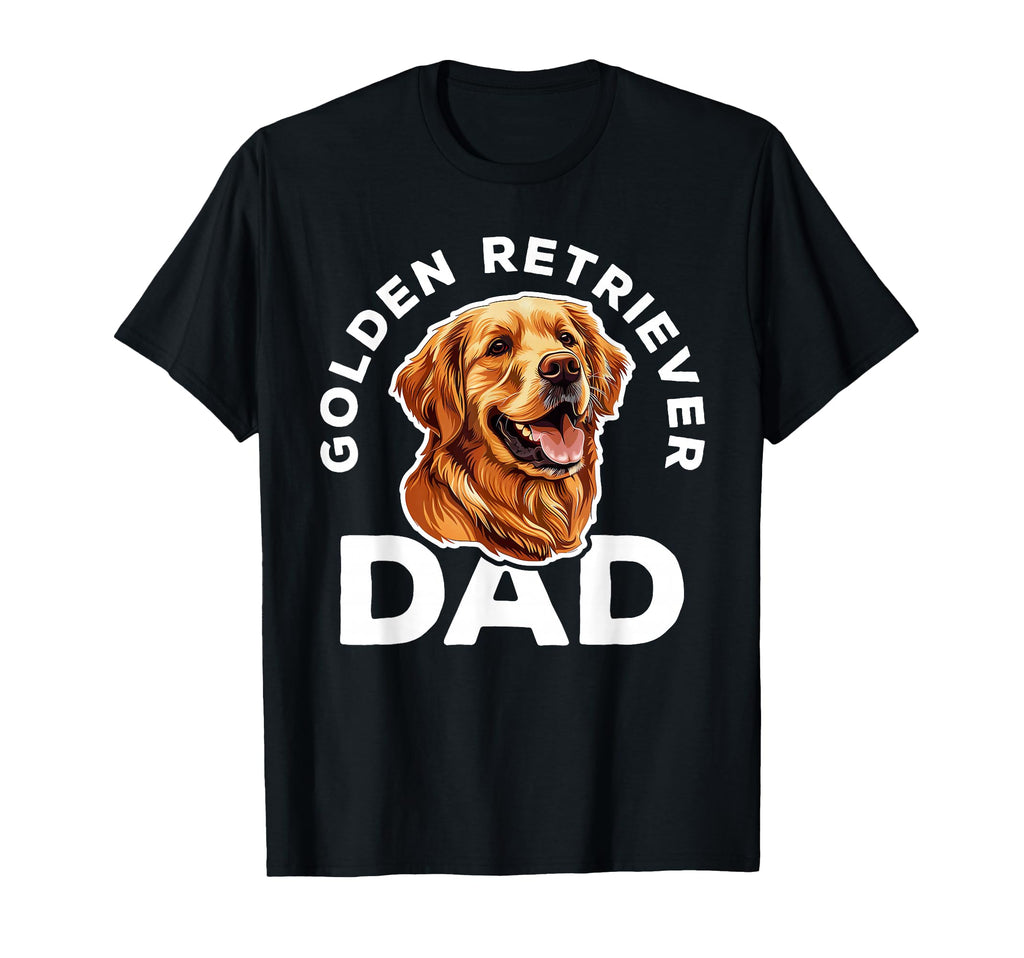 Golden Retriever Dad Daddy Dog Lover T-Shirt - Novelty Apparel Unisex - T-Shirt, Sweatshirt, Hoodie
