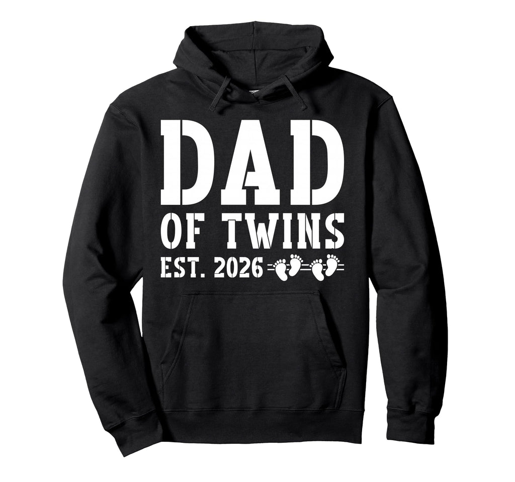 Dad Twins Est 2026 Promoted To Dad Hoodie - Streetwear Style Men Women - T-Shirt, Sweatshirt, Hoodie