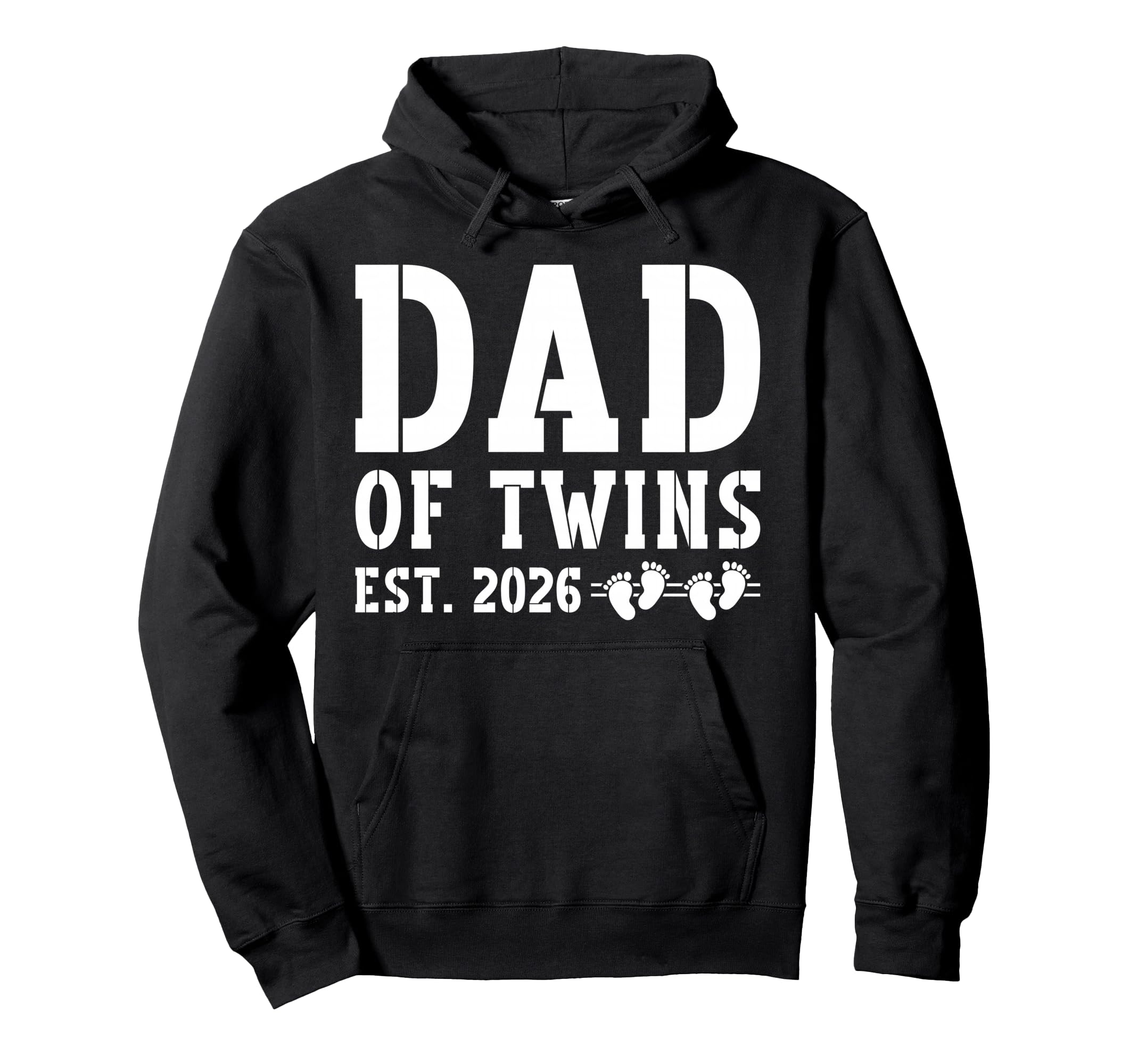 Dad Twins Est 2026 Promoted To Dad Hoodie - Streetwear Style Men Women - T-Shirt, Sweatshirt, Hoodie