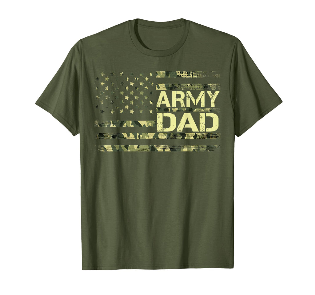 Army Dad Usa Flag Fathers Day 2022 T-Shirt - Custom Art Print Unisex - T-Shirt, Sweatshirt, Hoodie