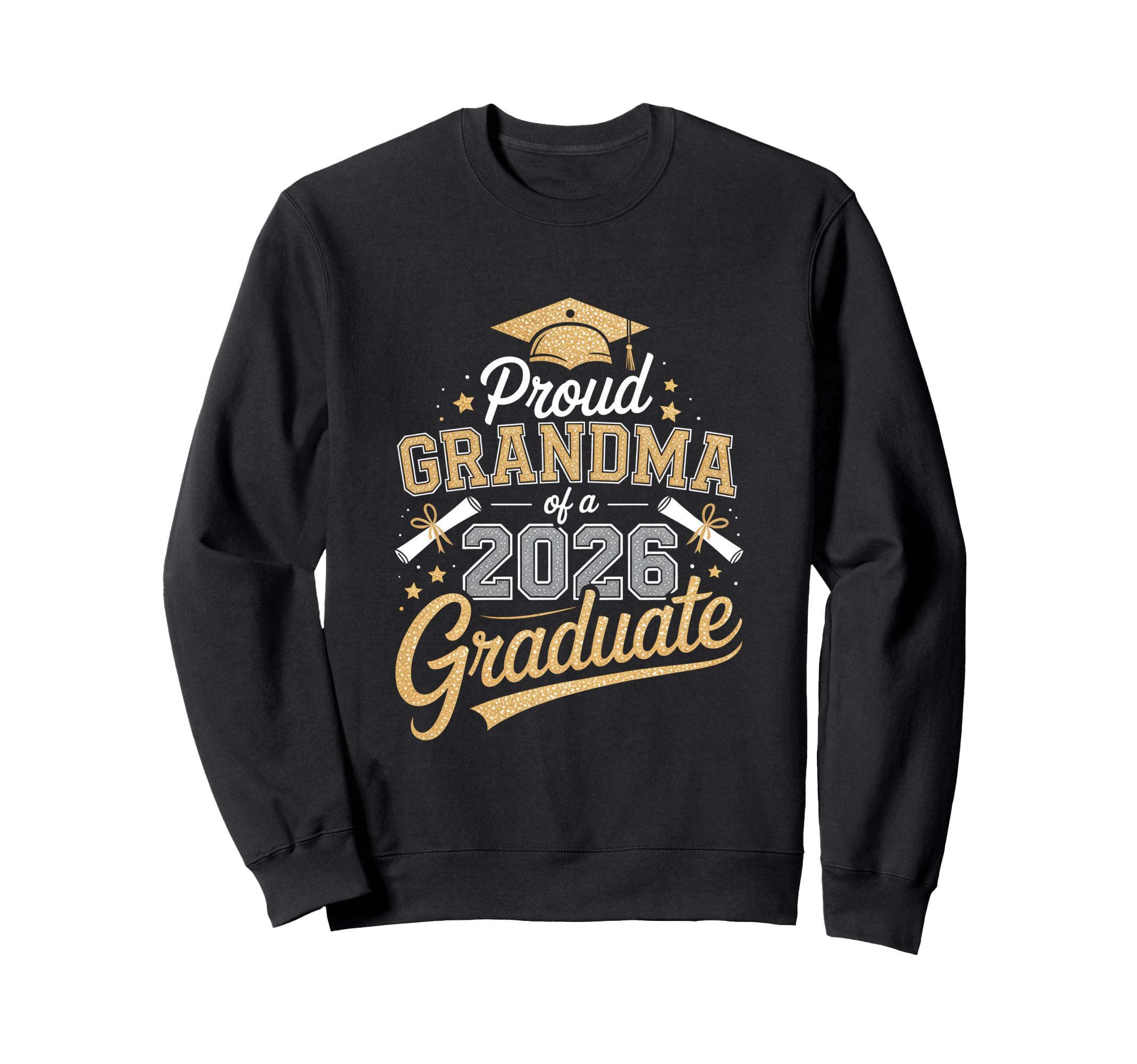 Proud Grandma 2026 Graduate Sweatshirt - Novelty Apparel for Adults - T-Shirt, Sweatshirt, Hoodie