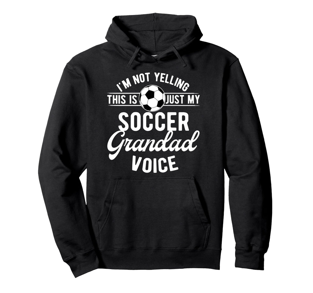 My Soccer Grandad Voice Grandad Soccer Hoodie - Minimalist Print Men Women - T-Shirt, Sweatshirt, Hoodie
