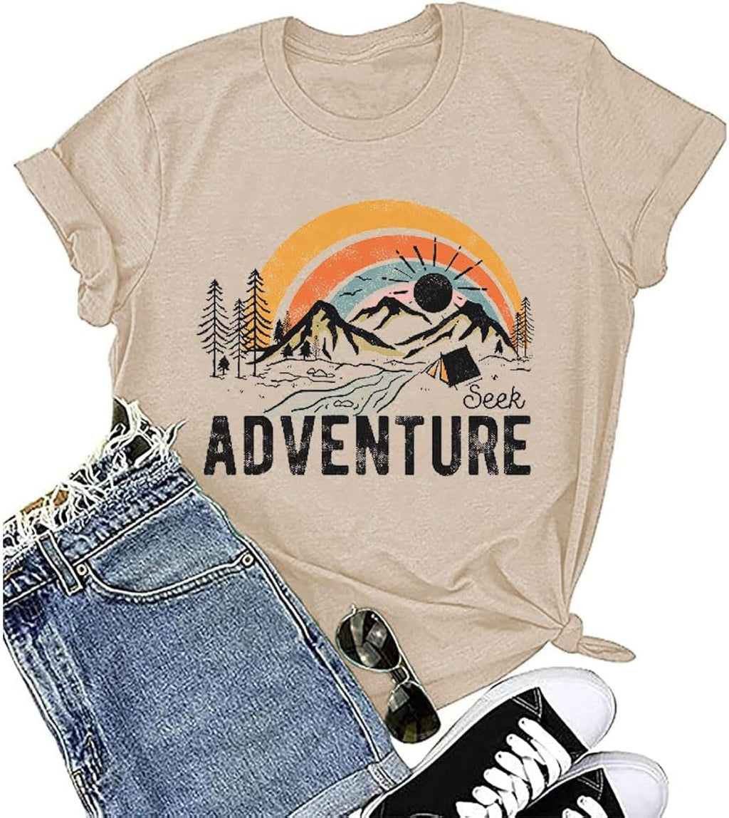 Women Mountain Adventure Workout Tanks Hiking Camping - Adult & Kids T-Shirts, Sweatshirts & Hoodies apparel design preview 1