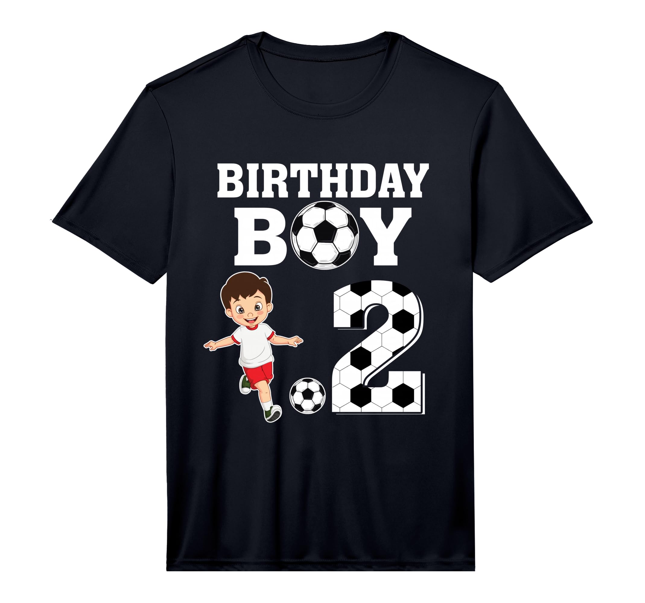 2 Years Old 2Nd Birthday Soccer Lover T-Shirt - Streetwear Style Unisex - T-Shirt, Sweatshirt, Hoodie