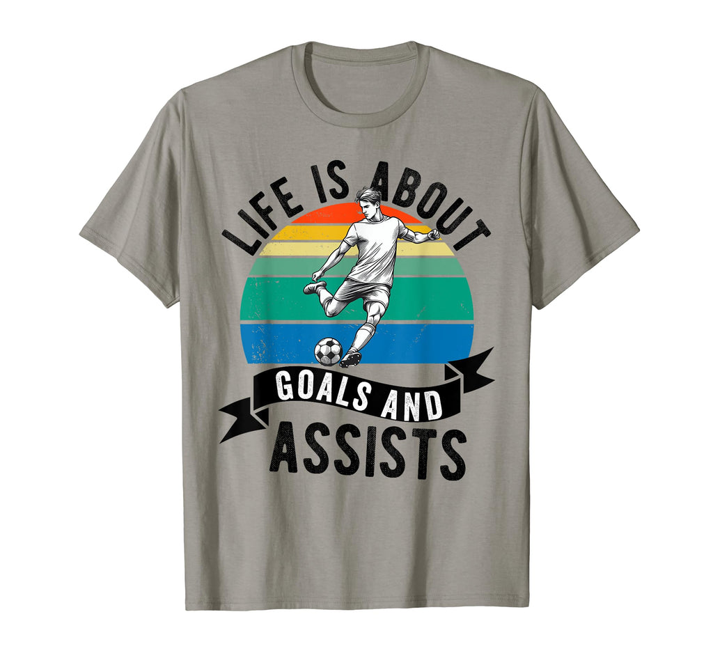 Lifes About Goals And Assists T-Shirt - Aesthetic Graphic for Adults - T-Shirt, Sweatshirt, Hoodie