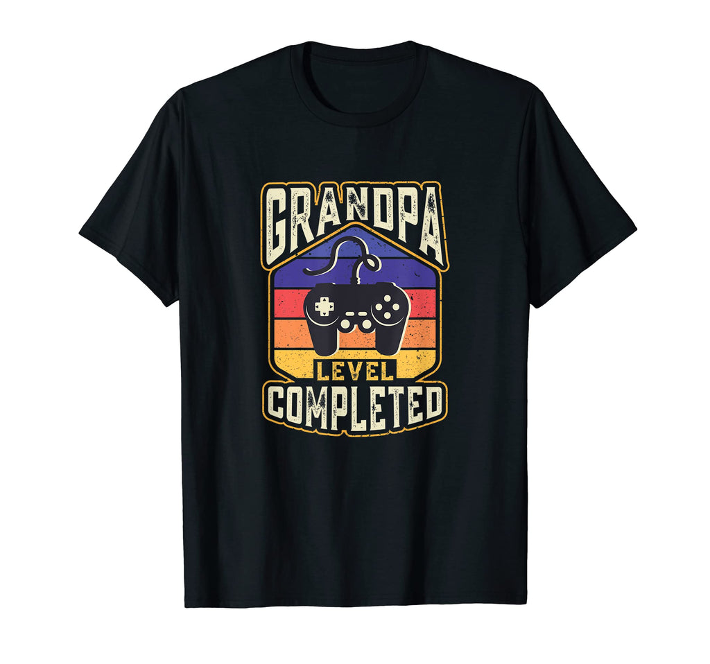 Fathers Day Grandpa Level Completed T-Shirt - Streetwear Style Men Women - T-Shirt, Sweatshirt, Hoodie