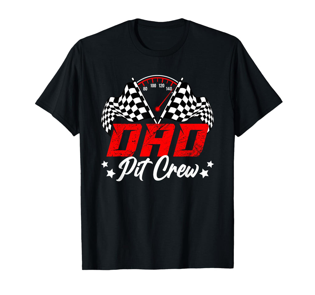 Dad Pit Crew Birthday Party Race Car T-Shirt - Aesthetic Graphic Men Women - T-Shirt, Sweatshirt, Hoodie