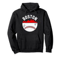 Boston Cityscape Baseball Distressed Mom Hoodie - Streetwear Style Unisex - T-Shirt, Sweatshirt, Hoodie