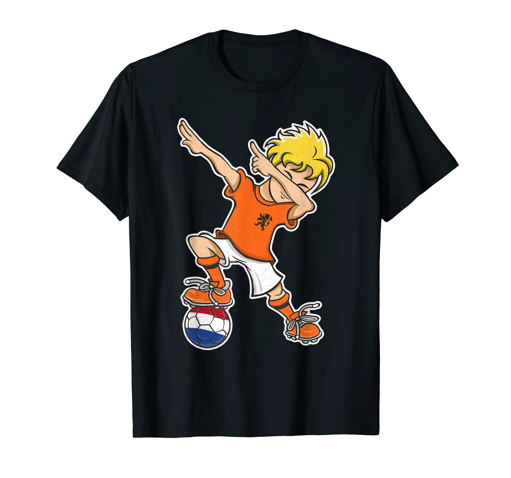 Netherlands Soccer Jersey Dabbing Holland T-Shirt - Trendy Graphic Unisex - T-Shirt, Sweatshirt, Hoodie