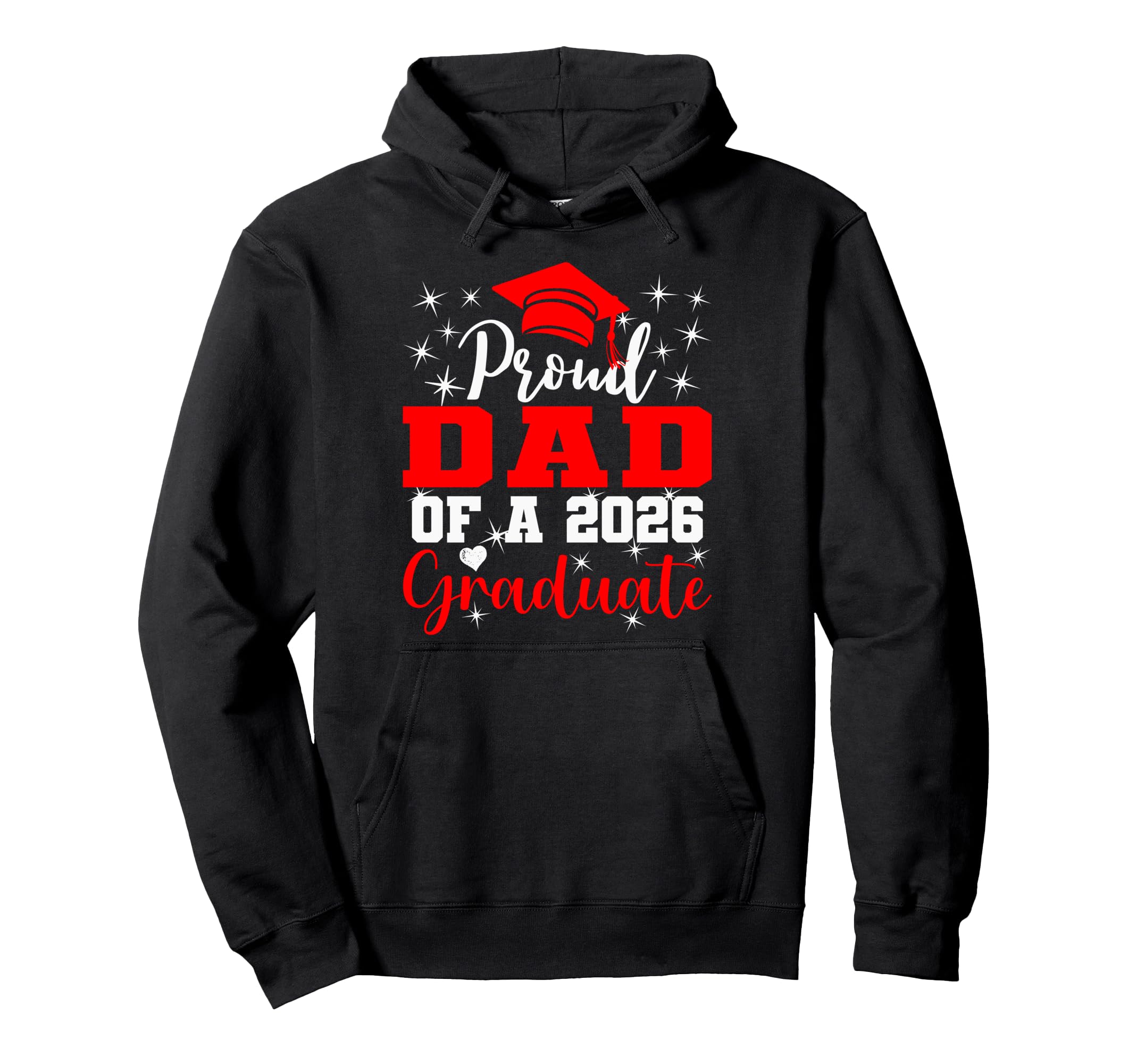 Super Proud Dad 2026 Graduate Senior Hoodie - Minimalist Print Unisex - T-Shirt, Sweatshirt, Hoodie