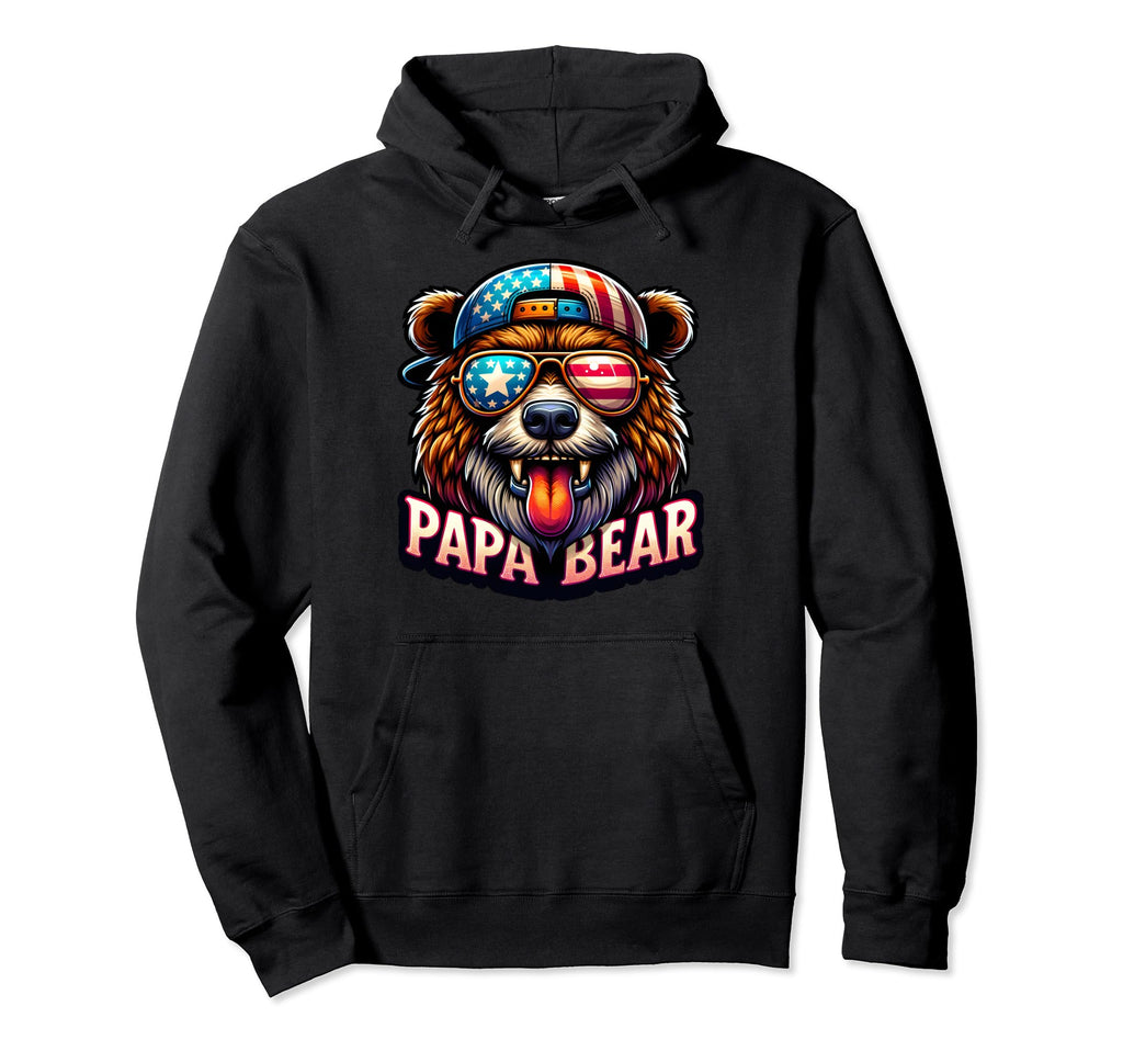 Papa Bear Fathers Day Gift Us Hoodie - Aesthetic Graphic Men Women - T-Shirt, Sweatshirt, Hoodie