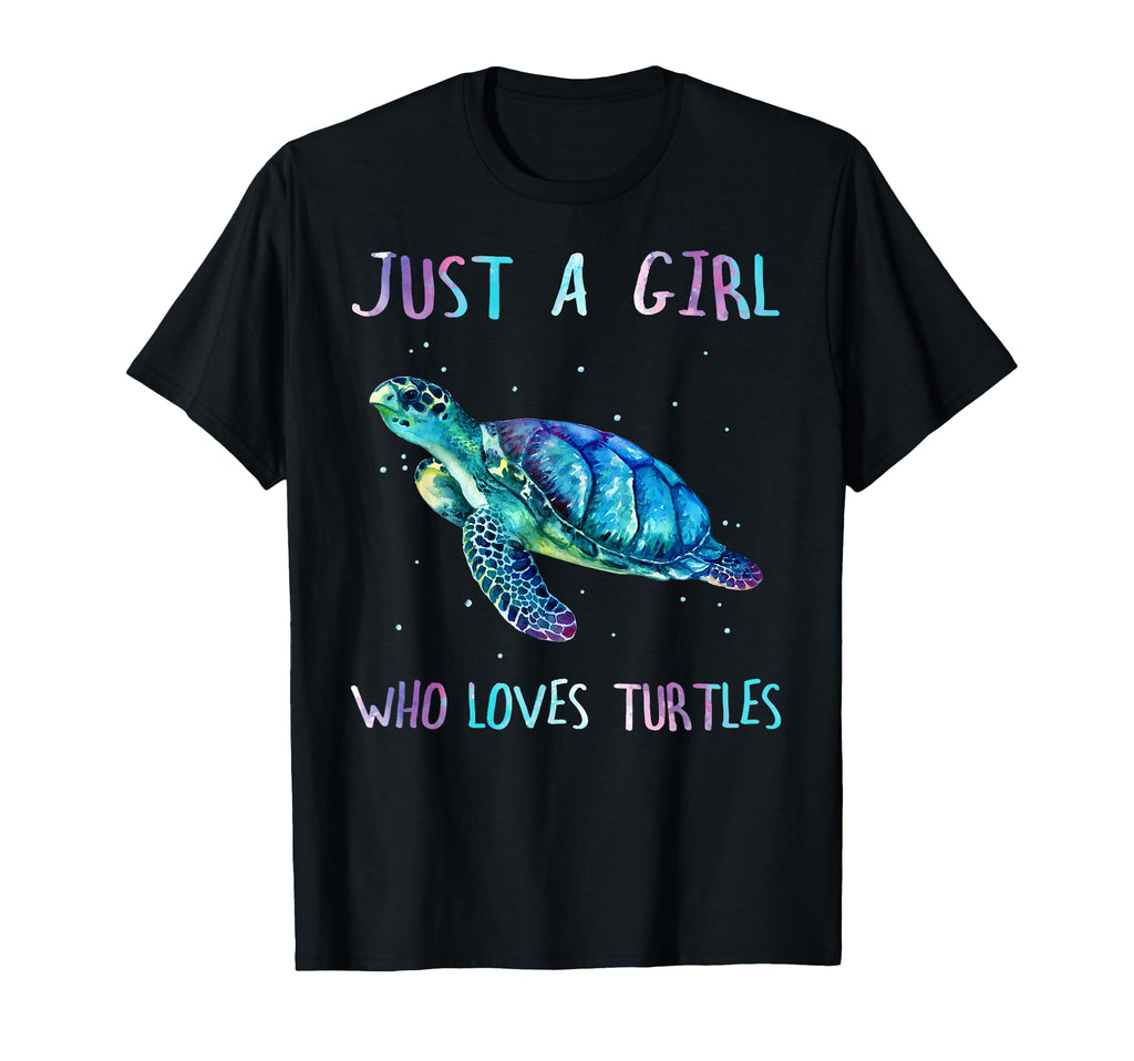 Turtle Watercolor Sea Ocean Just Who T-Shirt - Streetwear Style Unisex - T-Shirt, Sweatshirt, Hoodie