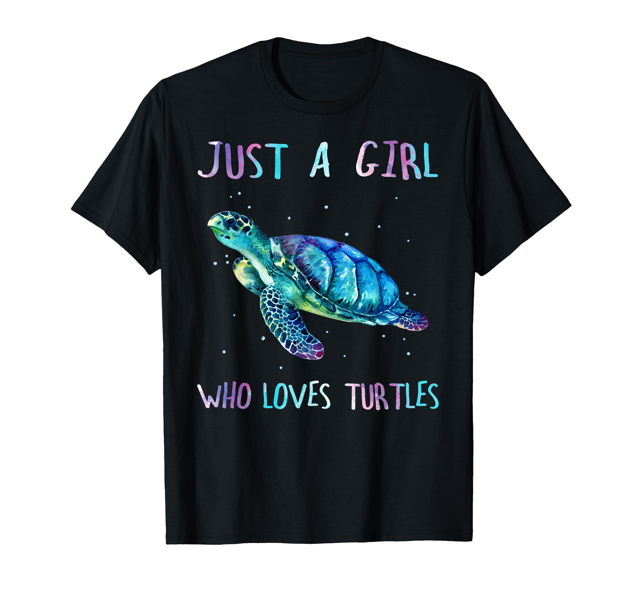 Turtle Watercolor Sea Ocean Just Who T-Shirt - Streetwear Style Unisex - T-Shirt, Sweatshirt, Hoodie