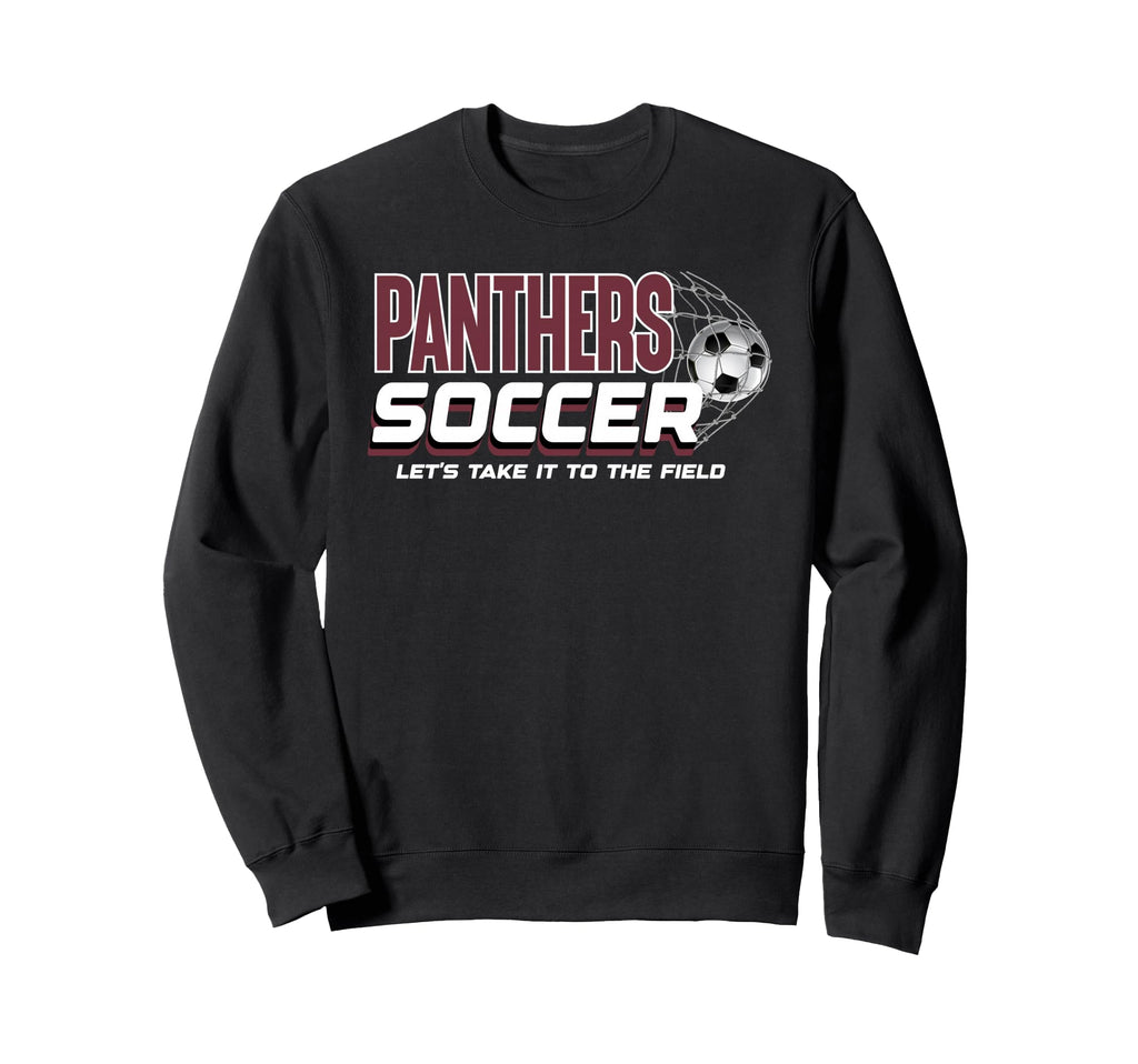 Maroon Panthers Soccer Mom Game Day Sweatshirt - Streetwear Style Unisex - T-Shirt, Sweatshirt, Hoodie