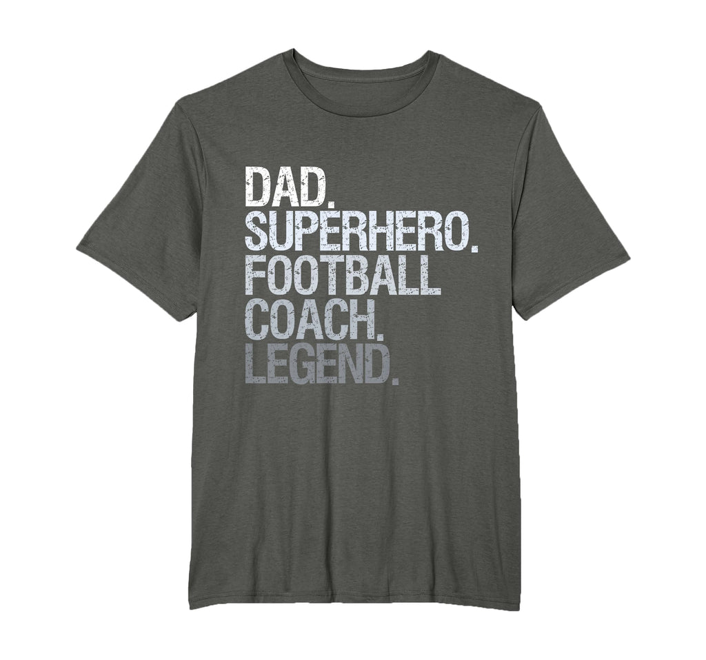 Dad Superhero Football Coach Sweatshirt - Aesthetic Graphic Men Women - T-Shirt, Sweatshirt, Hoodie