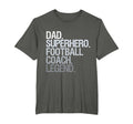 Dad Superhero Football Coach Sweatshirt - Aesthetic Graphic Men Women - T-Shirt, Sweatshirt, Hoodie