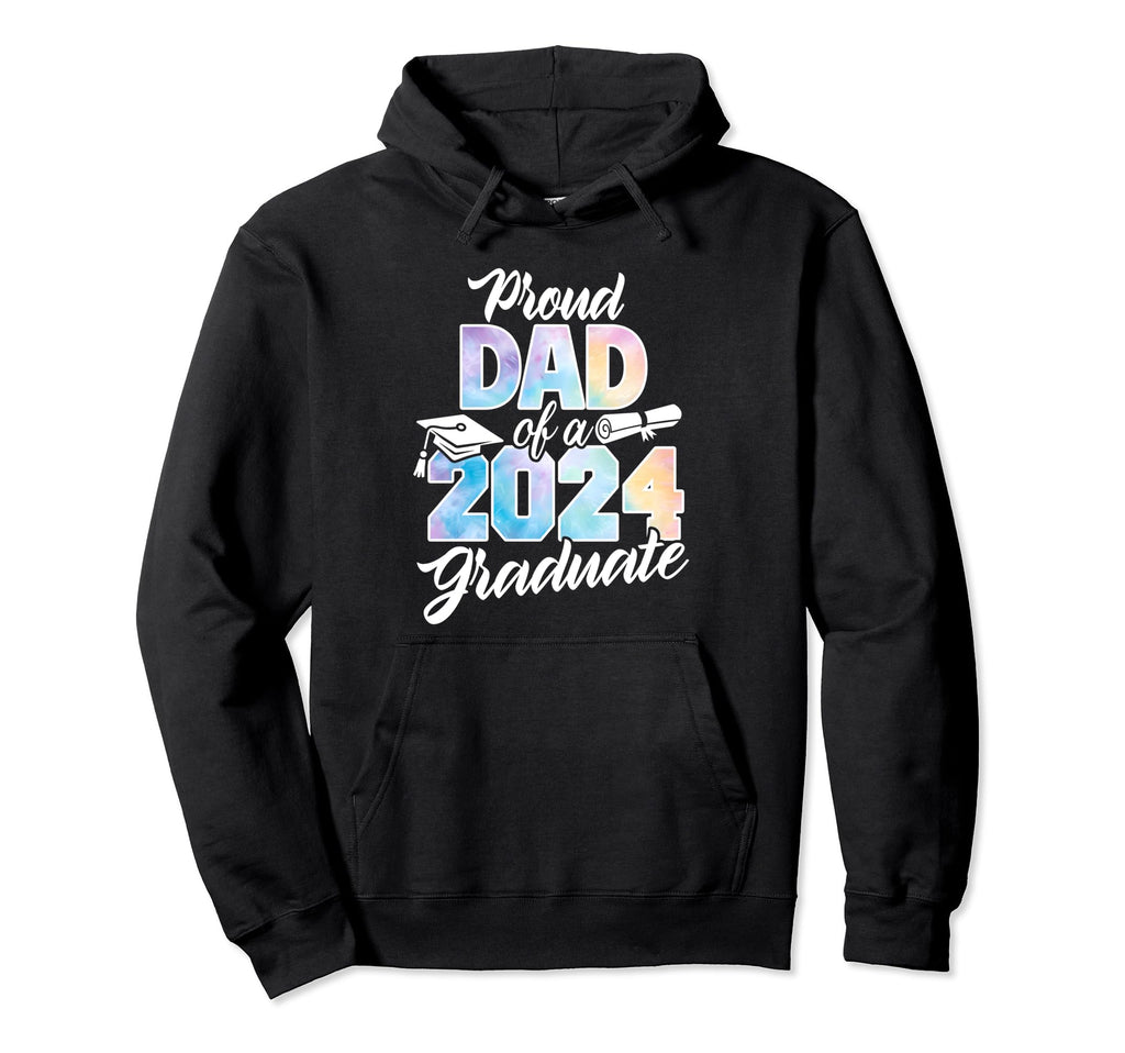Proud Dad 2024 Graduate Class 2024 Senior Hoodie - Custom Art Print Unisex - T-Shirt, Sweatshirt, Hoodie