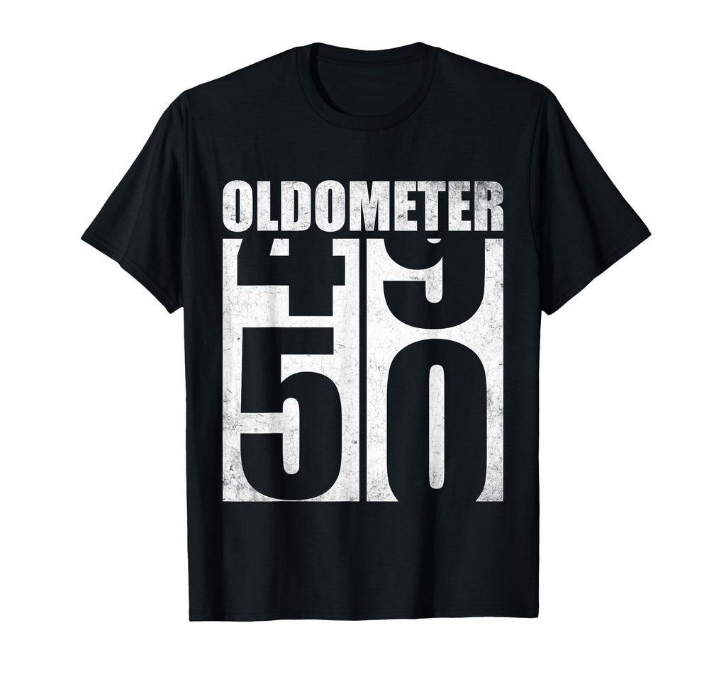 50Th Birthday Oldometer 49 50 Funny T-Shirt - Unique Graphic for Adults - T-Shirt, Sweatshirt, Hoodie