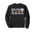 Soccer Nana Leopard Grandma Nana Soccer Sweatshirt - Graphic Print Unisex - T-Shirt, Sweatshirt, Hoodie