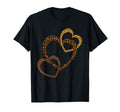 Hearts Love Leopard Cheetah Womens T-Shirt - Minimalist Print Men Women - T-Shirt, Sweatshirt, Hoodie