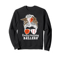 Busy Raising Ballers Baseball Basketball Sweatshirt - Graphic Print Unisex - T-Shirt, Sweatshirt, Hoodie