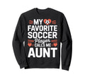 Soccer Player Auntie My Favorite Sweatshirt - Graphic Print for Adults - T-Shirt, Sweatshirt, Hoodie