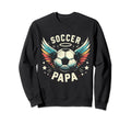 Soccer Papa Family Matching Dad Sweatshirt - Unique Graphic Men Women - T-Shirt, Sweatshirt, Hoodie