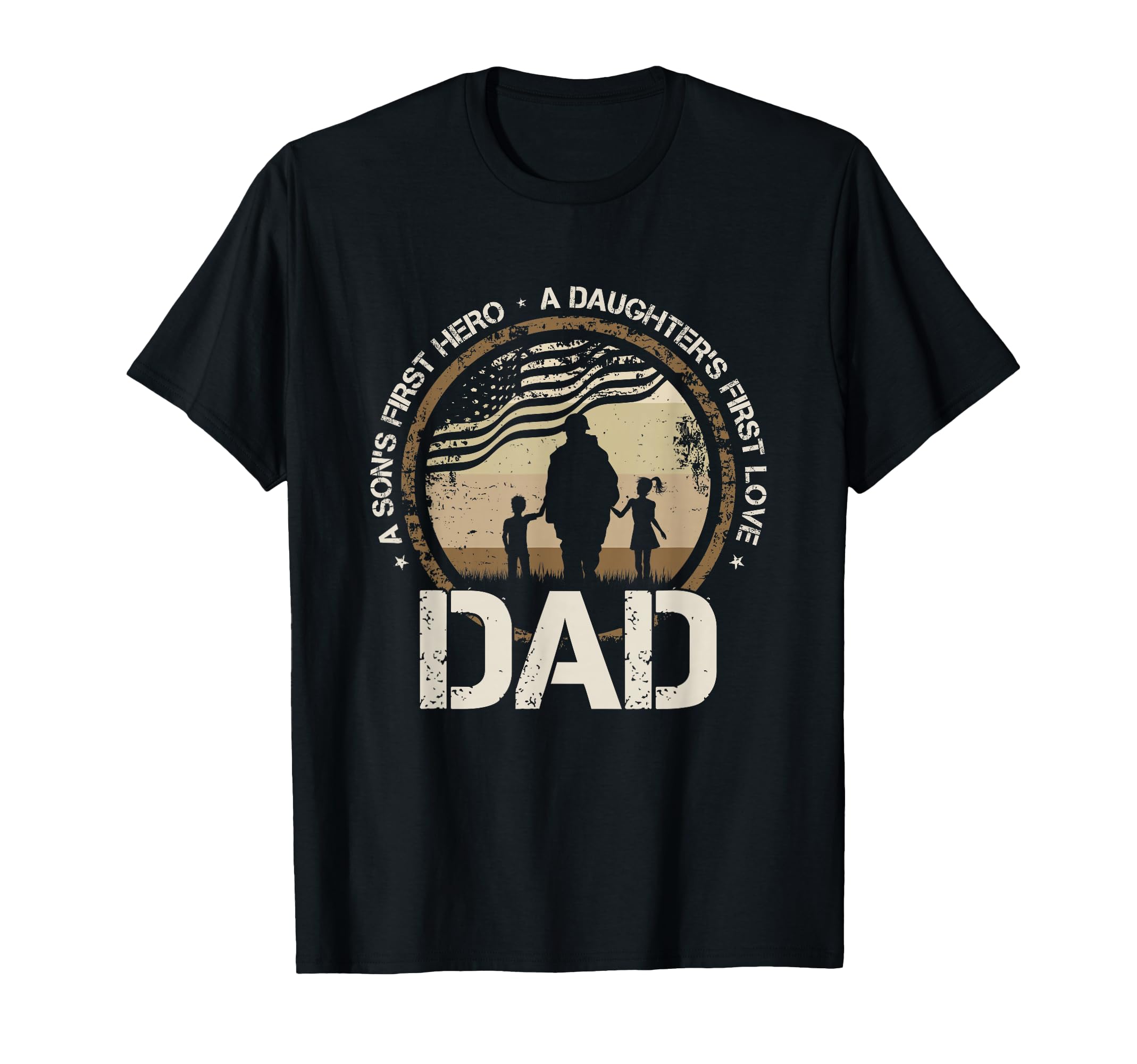 Sons First Hero Daughters First Love T-Shirt - Custom Art Print for Adults - T-Shirt, Sweatshirt, Hoodie