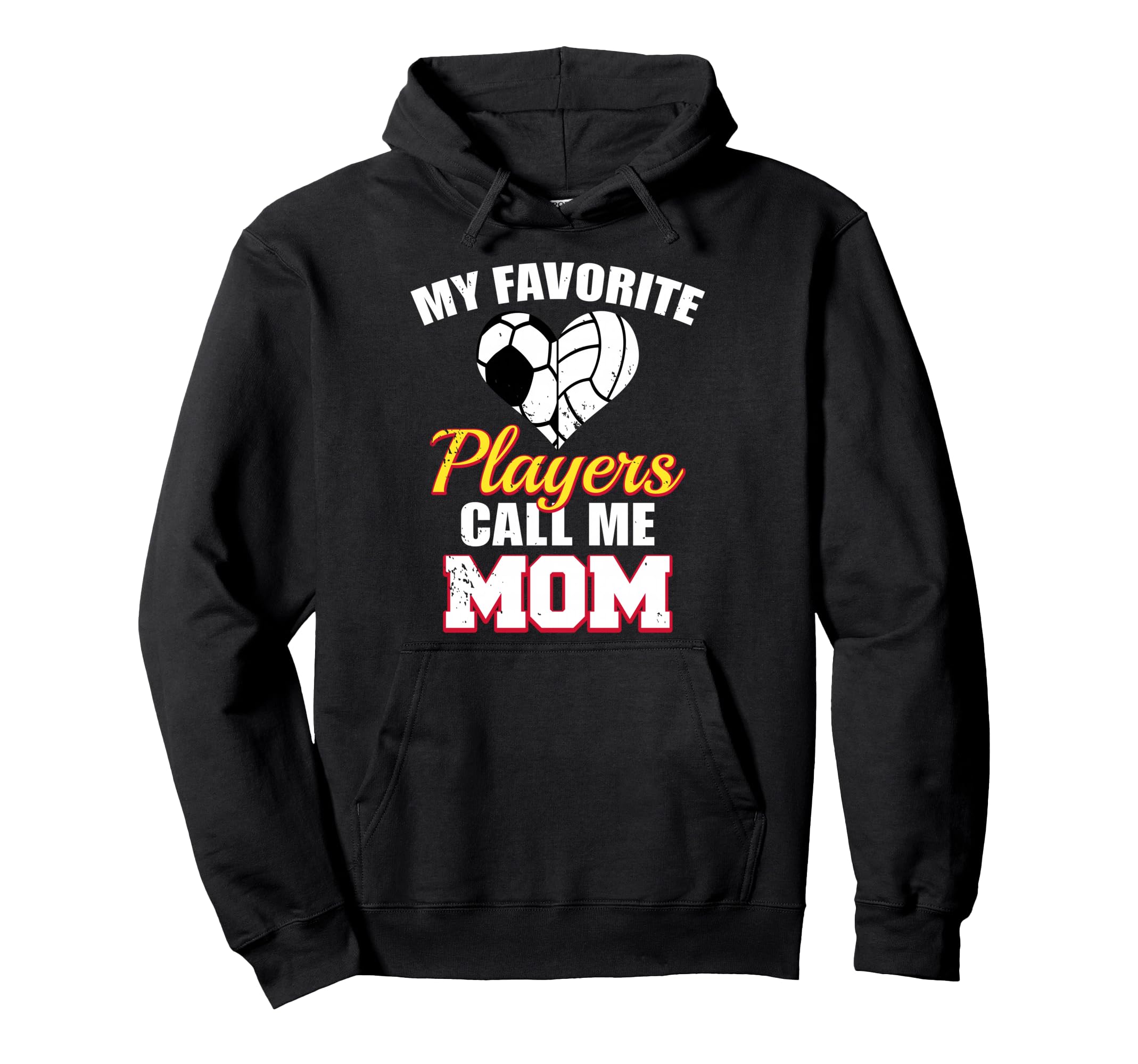 My Favorite Players Call Me Mom Funny Hoodie - Minimalist Print for Adults - T-Shirt, Sweatshirt, Hoodie