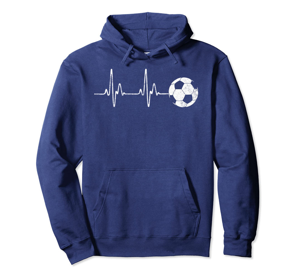 Soccer Heartbeat Soccer Player Sweatshirt - Unique Graphic Unisex - T-Shirt, Sweatshirt, Hoodie