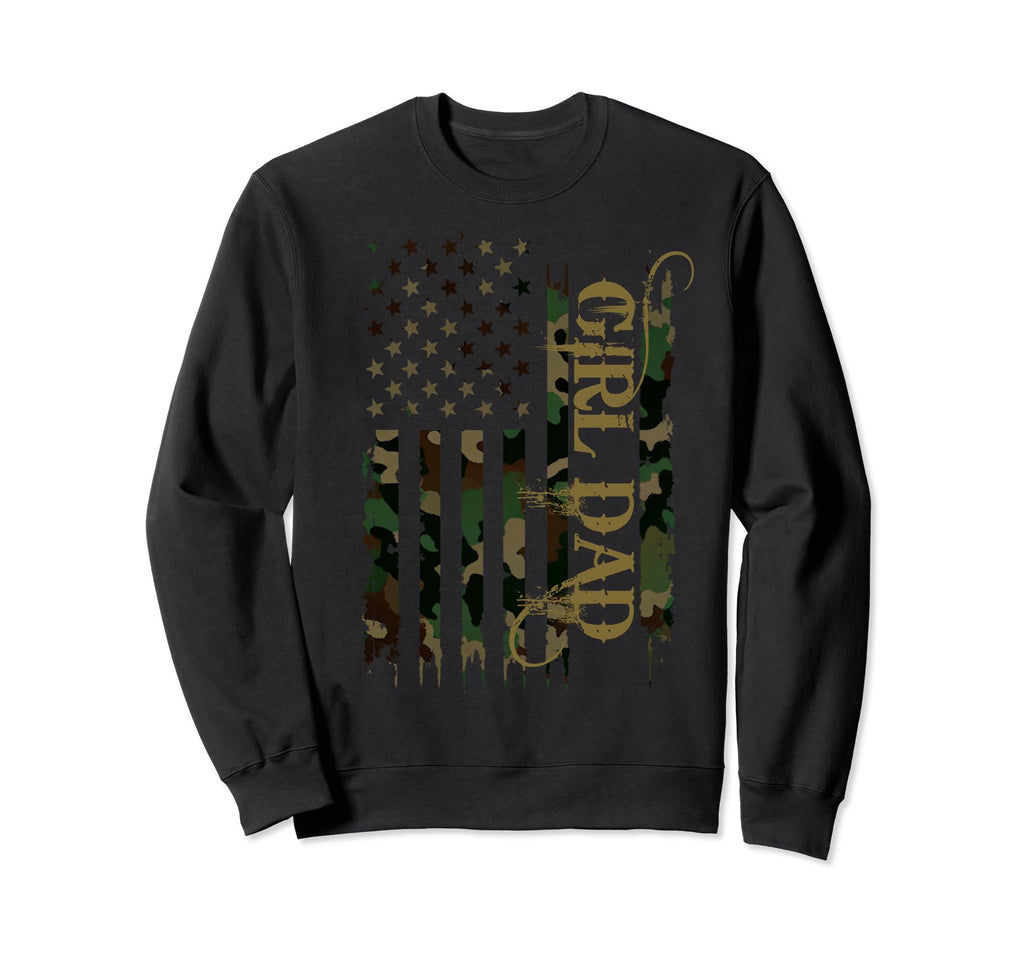 Dad United States Distressed Sweatshirt - Casual Everyday Wear for Adults - T-Shirt, Sweatshirt, Hoodie