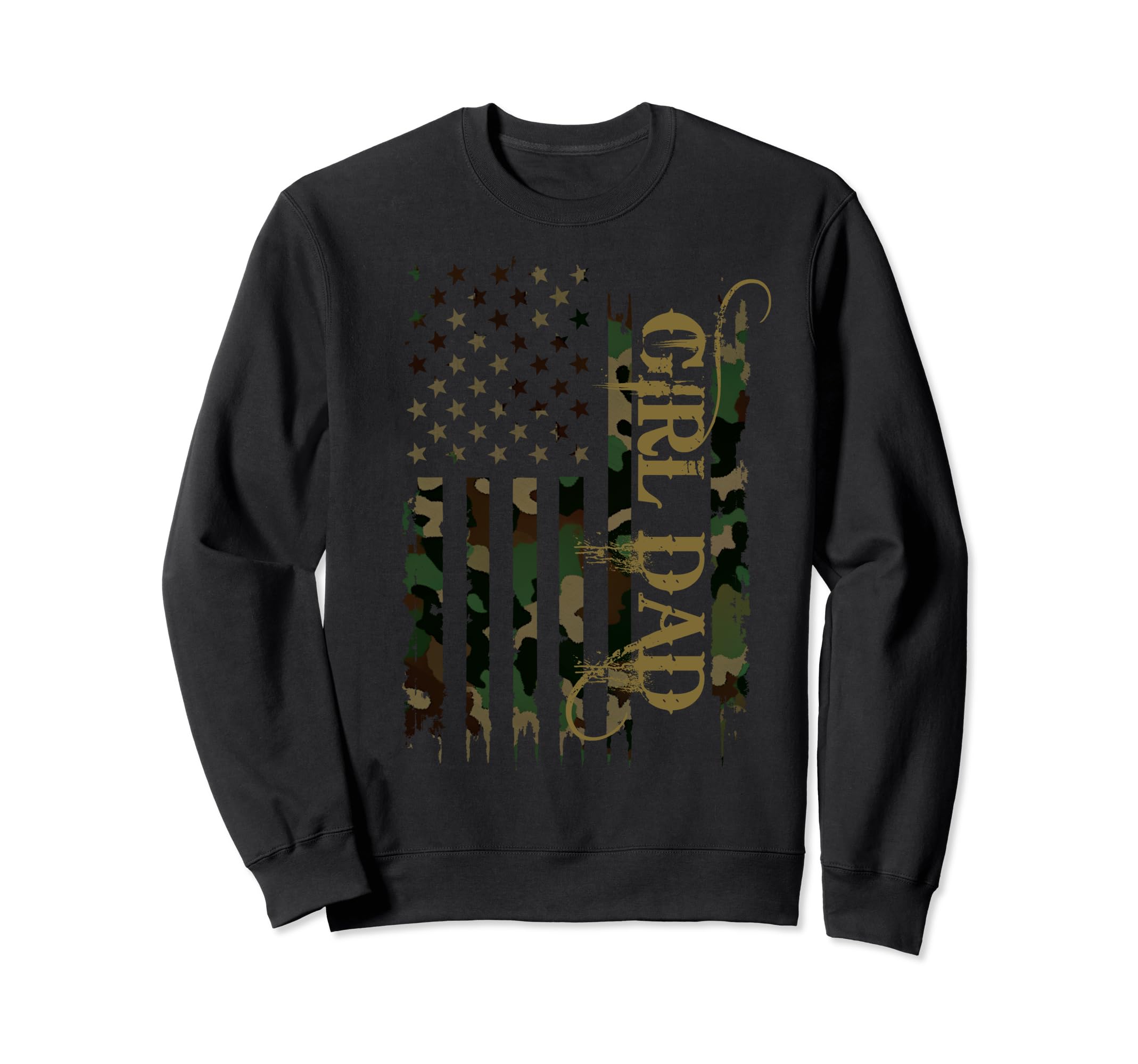 Dad United States Distressed Sweatshirt - Casual Everyday Wear for Adults - T-Shirt, Sweatshirt, Hoodie