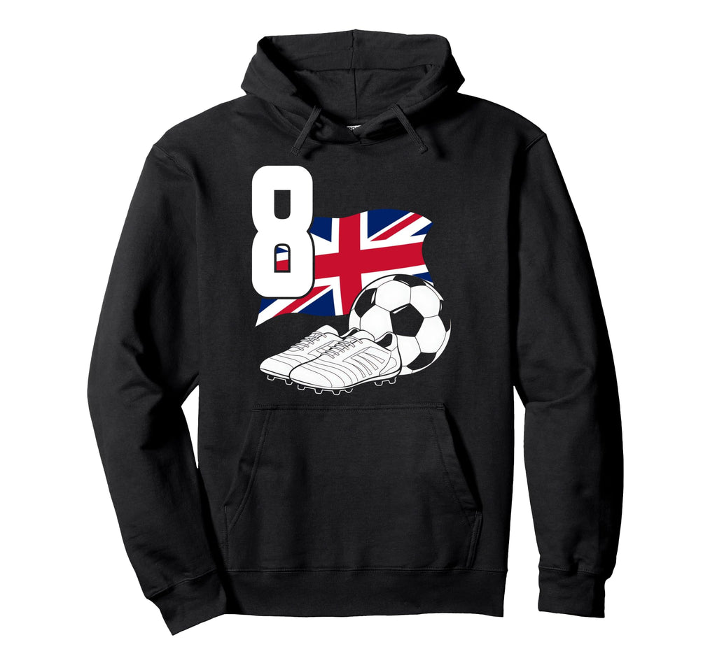 8 Soccer Birthday Gift Soccer Fan Hoodie - Custom Art Print for Adults - T-Shirt, Sweatshirt, Hoodie