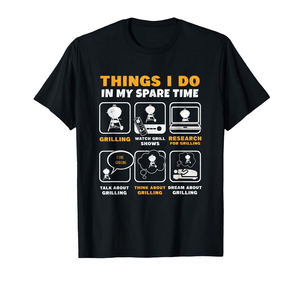 Barbecue Grilling Party Things I Do T-Shirt - Custom Art Print for Adults - T-Shirt, Sweatshirt, Hoodie