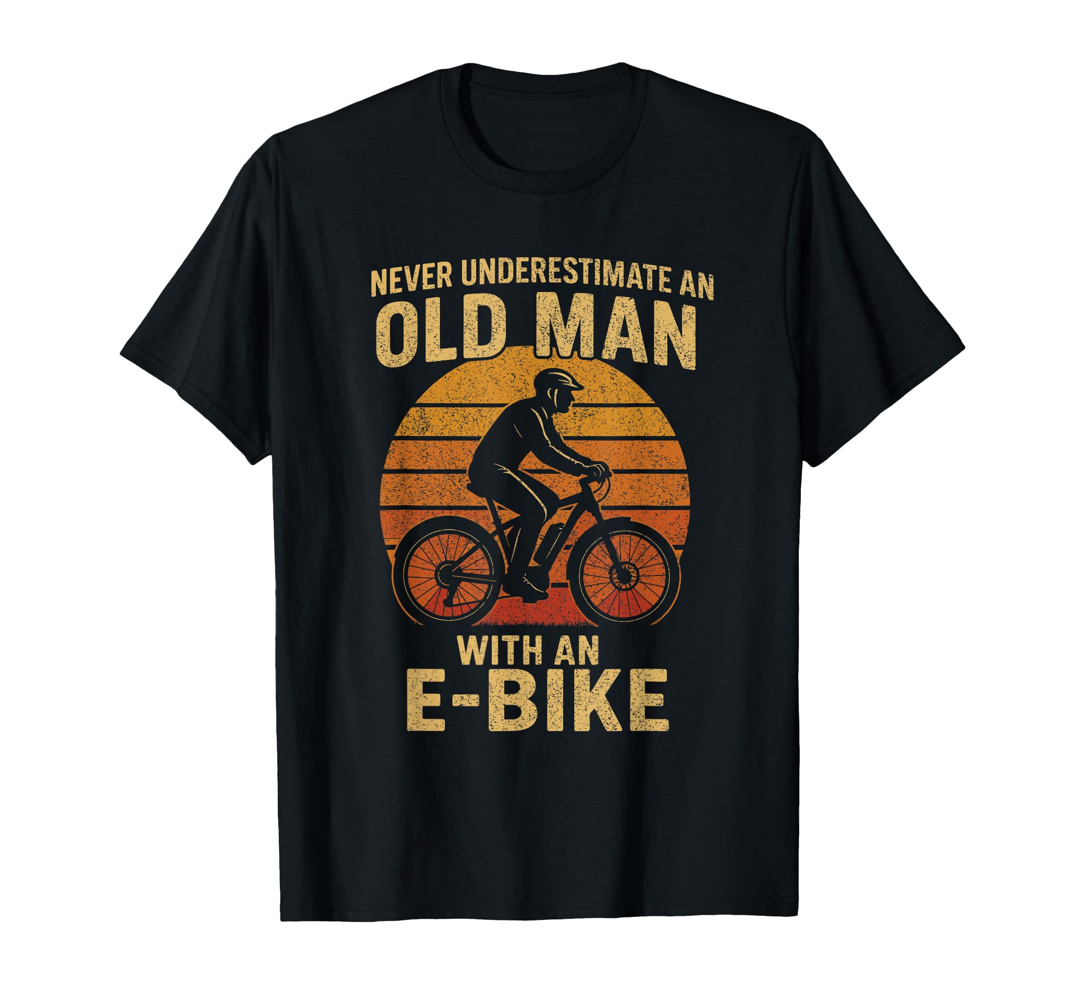 E Bike Dad Rider Cyclist Electric T-Shirt - Novelty Apparel Men Women - T-Shirt, Sweatshirt, Hoodie