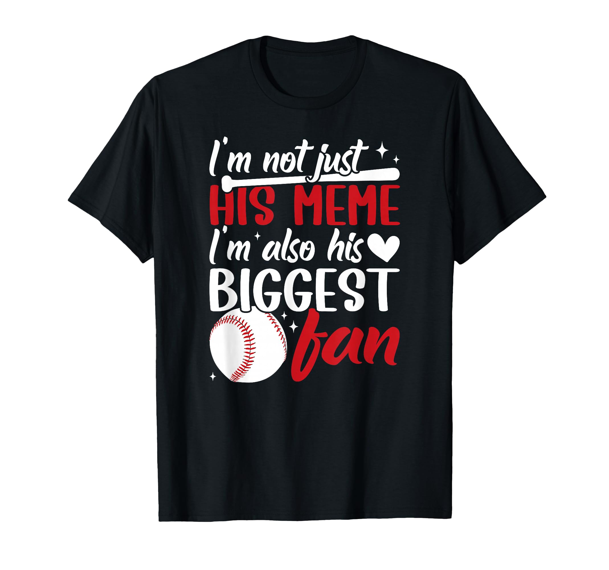 His Biggest Fan Baseball Meme Baseball T-Shirt - Unique Graphic for Adults - T-Shirt, Sweatshirt, Hoodie