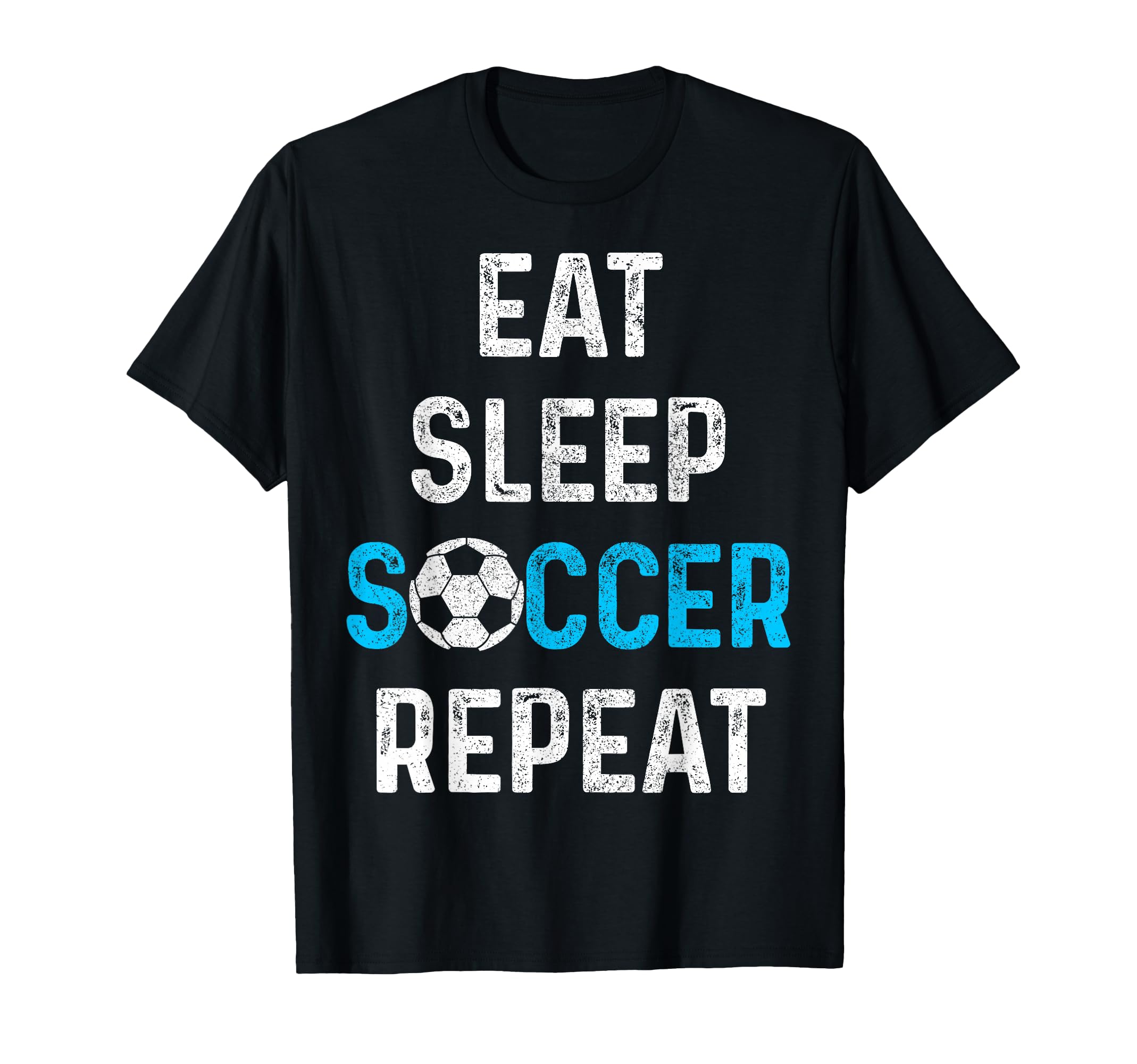 Eat Sleep Soccer Repeat Soccer Player T-Shirt - Custom Art Print for Adults - T-Shirt, Sweatshirt, Hoodie