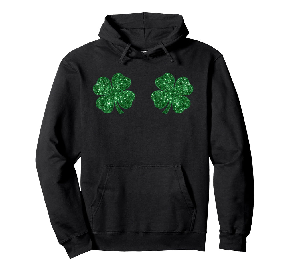 Funny Shamrocks Boobies Irish St Patricks Hoodie - Custom Art Print Unisex - T-Shirt, Sweatshirt, Hoodie