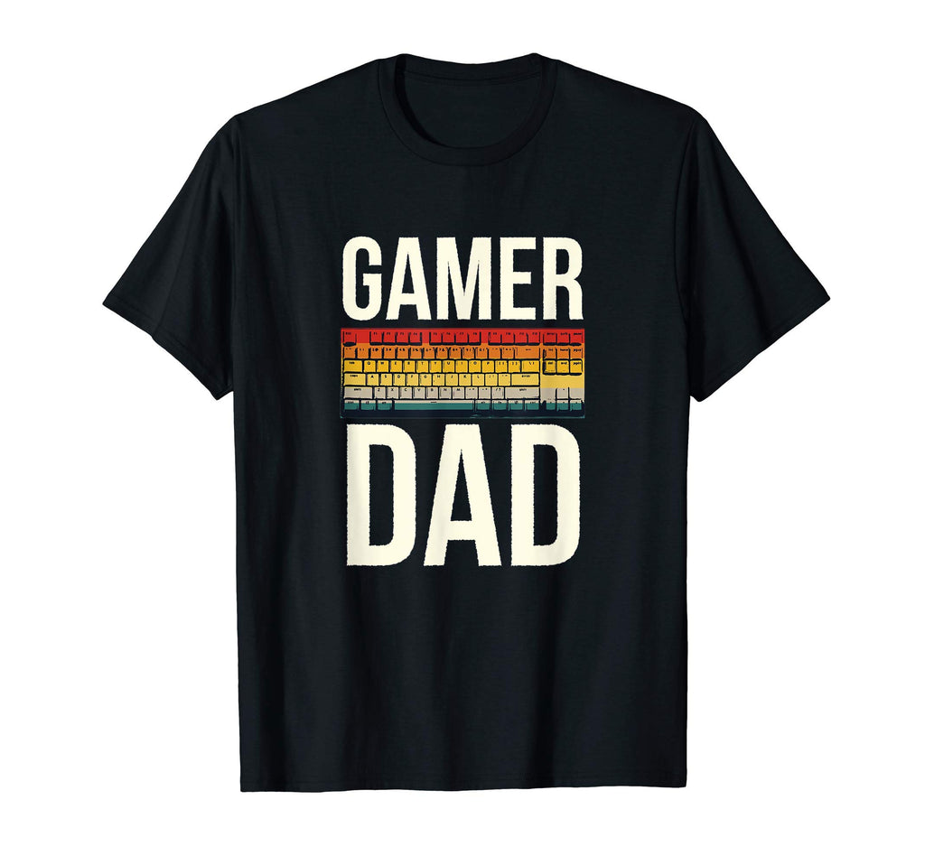 Gamer Dad Keyboard Video Games Dad T-Shirt - Fun Novelty Design Men Women - T-Shirt, Sweatshirt, Hoodie