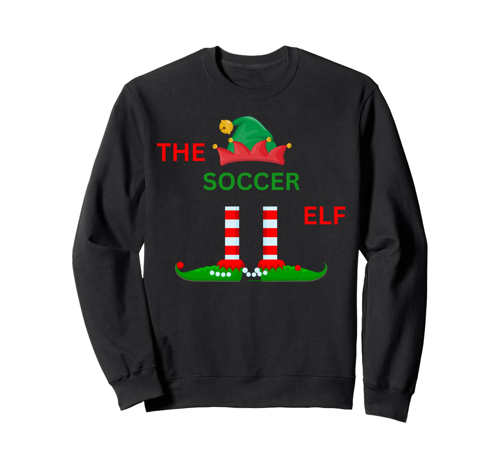 Soccer Funny Elf Pajamas Family Sweatshirt - Trendy Graphic for Adults - T-Shirt, Sweatshirt, Hoodie