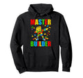Master Builder Building Dab Blocks Funny Hoodie - Graphic Print Men Women - T-Shirt, Sweatshirt, Hoodie