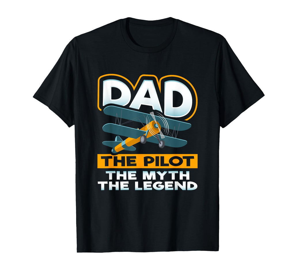 Pilot Myth Legend Aviation Dad T-Shirt - Trendy Graphic Men Women - T-Shirt, Sweatshirt, Hoodie