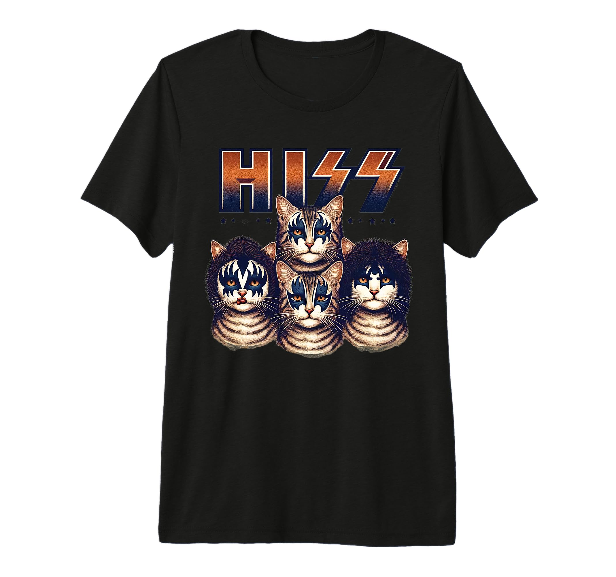 Hiss Cats Rock Kittens Rocking Cat T-Shirt - Fun Novelty Design Men Women - T-Shirt, Sweatshirt, Hoodie