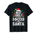 Play Soccer Santa Soccer Fans Ugly T-Shirt - Custom Art Print for Adults - T-Shirt, Sweatshirt, Hoodie