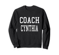 Coach Cynthia Custom Football Sweatshirt - Casual Everyday Wear Unisex - T-Shirt, Sweatshirt, Hoodie
