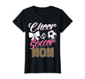 Funny Soccer Cheer Mom Leopard T-Shirt - Aesthetic Graphic for Adults - T-Shirt, Sweatshirt, Hoodie