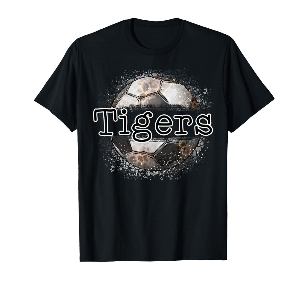 Tigers Soccer Game Day Leopard Splatter T-Shirt - Trendy Graphic Unisex - T-Shirt, Sweatshirt, Hoodie