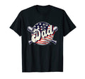 Us Flag Baseball Dad Baseball T-Shirt - Aesthetic Graphic for Adults - T-Shirt, Sweatshirt, Hoodie